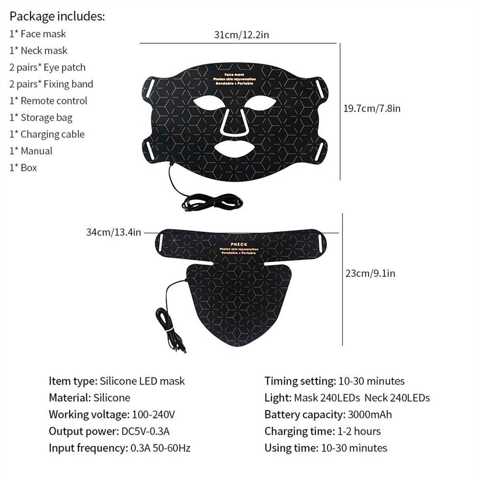 LED face & neck mask — Overview 8